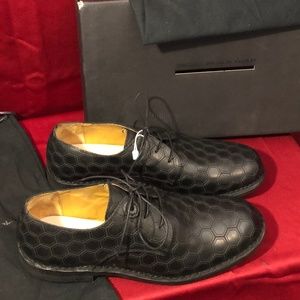 Mens DIESEL Leather Black lace ups